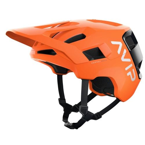 POC Kortal Race MIPS Velohelm - Fluorescent Orange AVIP / Uranium Black Matt