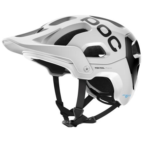 POC Tectal Race SPIN Velohelm - Hydrogen White / Black
