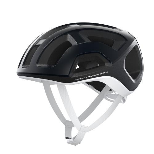 POC Ventral Lite Velohelm - Uranium Black / Hydrogen White Matt
