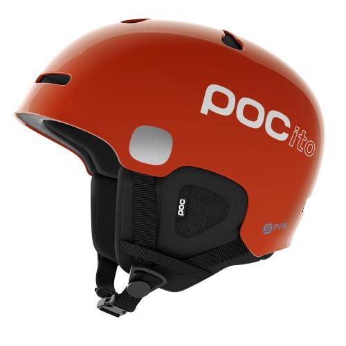 POCito Auric Cut SPIN Skihelm - Fluorescent Orange