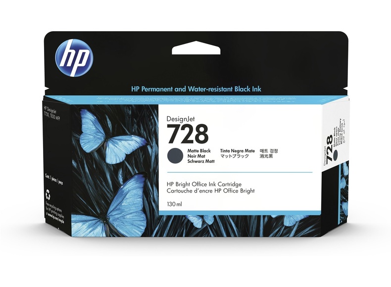 HP 728 - 130 ml - mattschwarz - Original - DesignJet - Tintenpatrone
