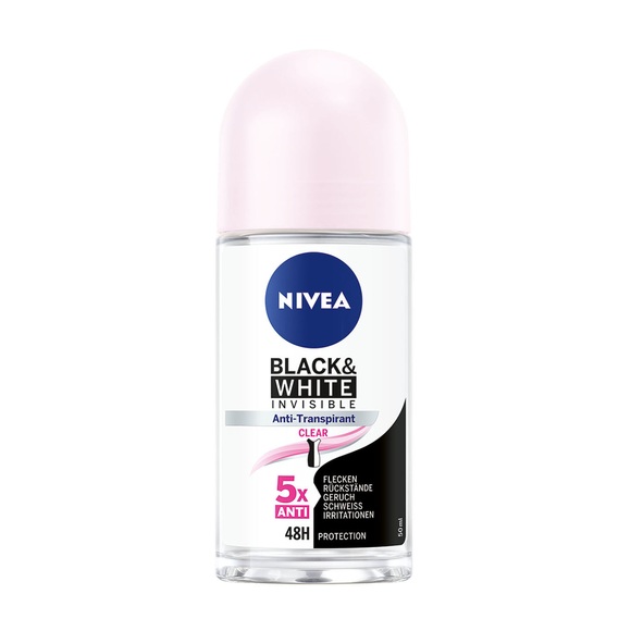 Nivea Invisible Black & White Clear Deo Roll-On (50ml)