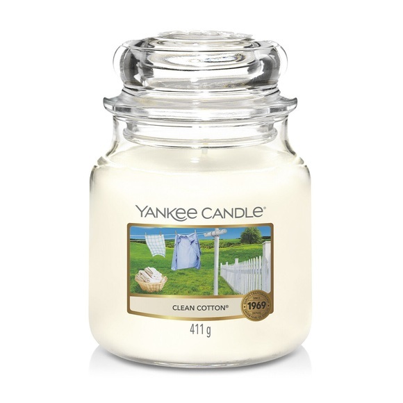 Yankee Candle Frische Baumwolle M (Medium) - 411g
