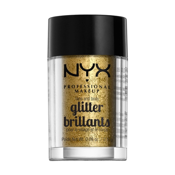 NYX Professional Makeup Gold Face & Body Glitter Lidschatten 2.5 g