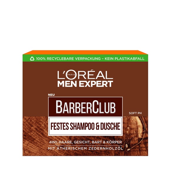 Barber Club Festes Shampoo & Dusche Herren 80G