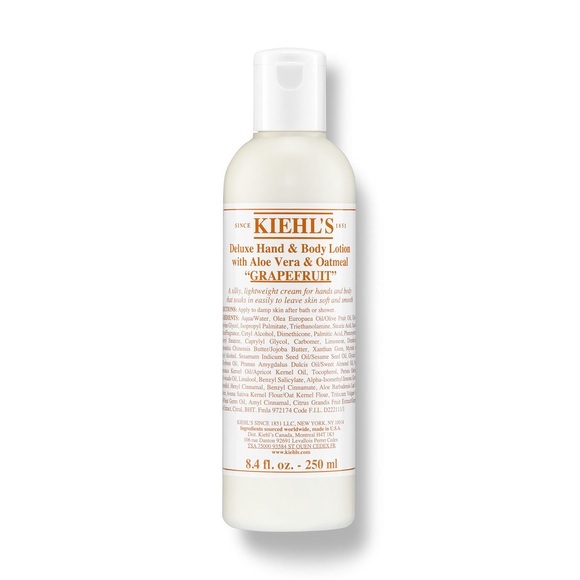 Kiehl's Kiehl's Deluxe Hand & Body Lotion with Aloe Vera & Oatmeal Grapefruit 250ml