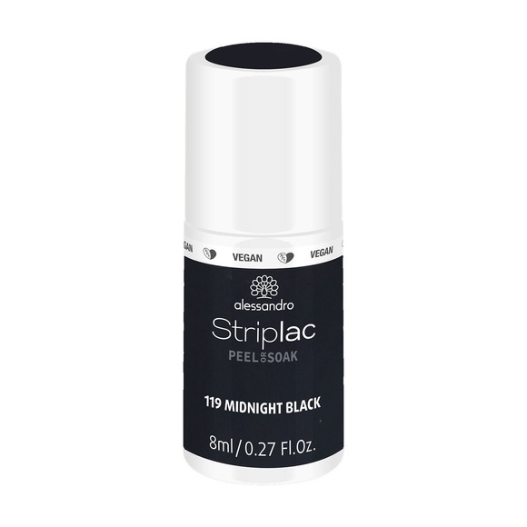 Alessandro Nr.119 - Midnight Black Striplac Nagellack 8ml