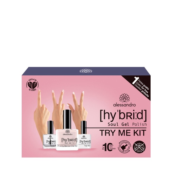 Alessandro Hybrid Soul Gel Polish Try Me Set Pretty Ballerina