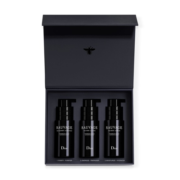DIOR Sauvage Hautpflegeritual Set Gesichtsreinigung, Toner und Serum