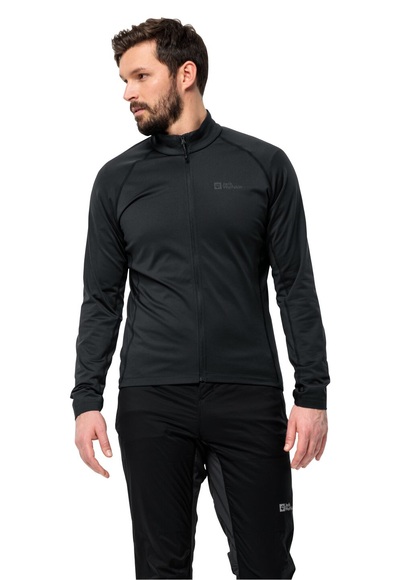 Jack Wolfskin Fahrrad-Fleecejacke Herren Morobbia FZ Men S schwarz black