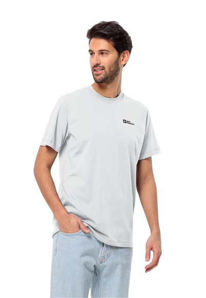 Jack Wolfskin T-Shirt aus Bio-Baumwolle Herren Essential T-Shirt Men S white rush White Rush