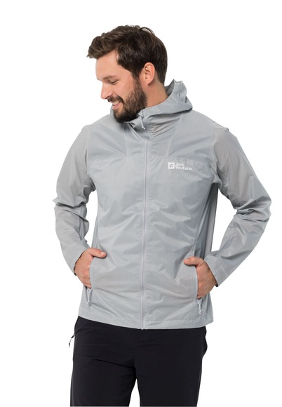 Jack Wolfskin Regenjacke Herren Prelight 2.5L Jacket Men M grau silver grey