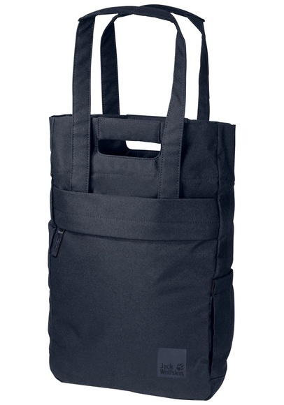Jack Wolfskin Shopper mit Rucksackfunktion aus recyceltem Material Piccadilly one size blau night blue