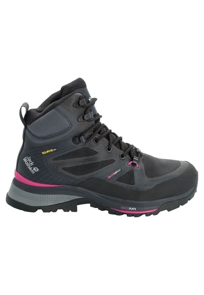 Jack Wolfskin Wasserdichte Trekkingschuhe Damen Force Trekker Texapore Mid Women 39 schwarz black / pink