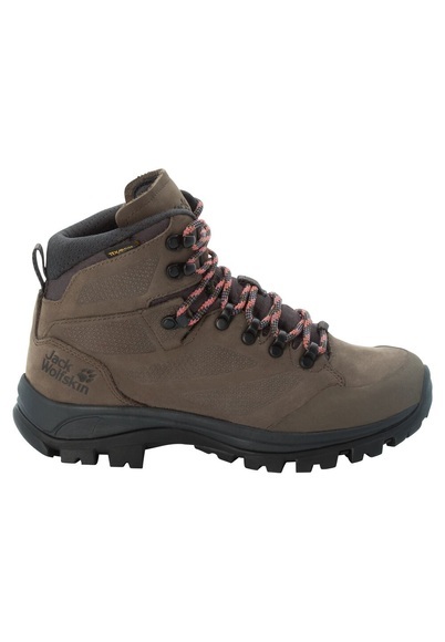Jack Wolfskin Wasserdichte Trekkingschuhe aus Leder Frauen Rebellion Texapore Mid Women 36 braun brown / phantom