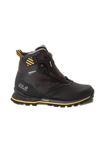 Jack Wolfskin Wasserdichte Trekkingschuhe Damen 1995 Series Texapore Mid Women 40 schwarz black / burly yellow XT