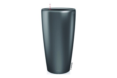 Lechuza - 2er-Set Blumenkästen mit Integriertem Bewässerungssystem Rondo Premium 32 - Anthrazit