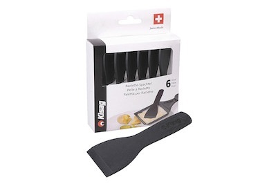 Kisag Raclette-Spachtel schwarz 6 Stück