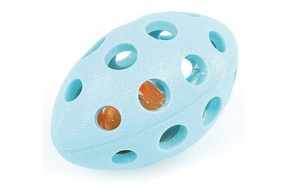 swisspet Leuchtrugby Demi,13cm hellblau Hunde Spielzeug