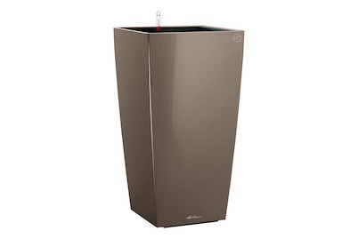 Lechuza - 2er-Set Blumenkästen mit Integriertem Bewässerungssystem Cubico Premium 30 - Taupe
