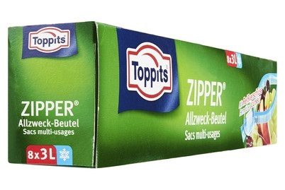 Toppits Frischhaltebeutel Zipper 8