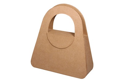 Pappm. Box Handtasche FSC Recycled 100%, 17,5x19x6cm