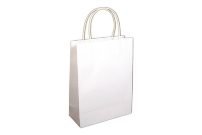 Papiertasche mit Henkel 21x16x7 cm