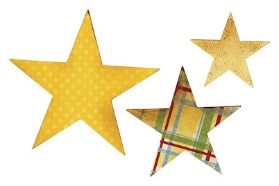 Sizzix Bigz Schablone Sterne 4.5x4.5 cm 8-3x8.3 cm