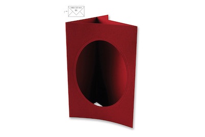 Passepartout-Karte B6 oval 354x168 mm 220 g/m2