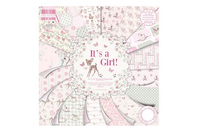 Scrap-Block It's a Girl 30.5x30.5 cm