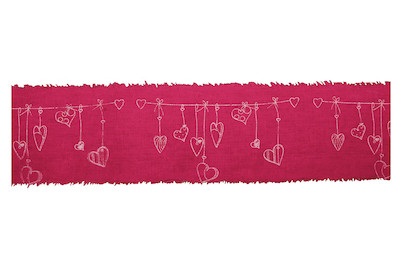 Baumwoll-Band mit Druck Be Happy 7 cm