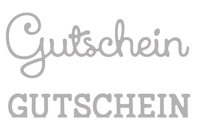 Stanzschabl. Set: Gutschein