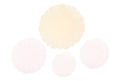 Spitzenpapier Set: Rund