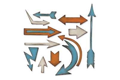 Sizzix Bigz Schablone Artful Arrows Tim Holtz
