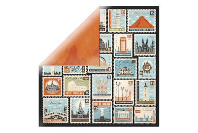Scrapbookingpapier Exploration 30.5x30.5 cm 150 g/m2