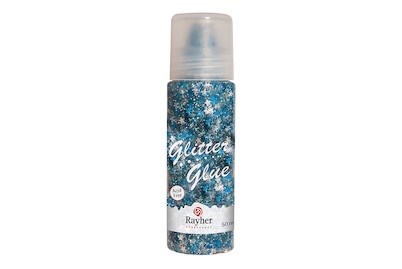 Glitter-Glue Sternchen blau/silber 50ml