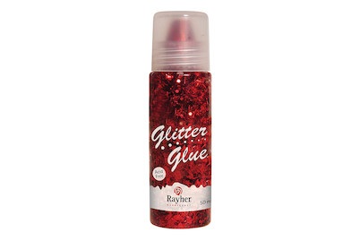 Glitter-Glue Space klassikrot 50ml