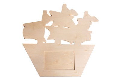 Holz Fotorahmen Piratenschiff