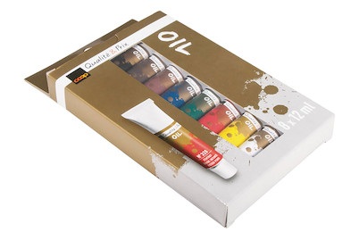 Coop KünstlerfarbenSet Öl 8 x 12 ml