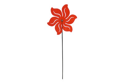 Windrad Blume H104cm orange