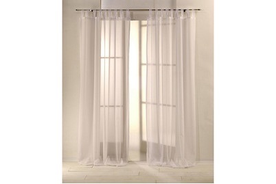 Schlaufenvorhang Voile 140x245CM weiss