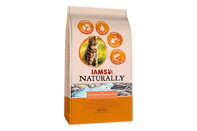 IAMS Naturally Adult North Atlanic Lachs & Reis 270g