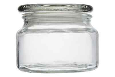 Vorratsglas mit Glasdeckel, 10cm ø, 8cm