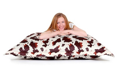 Sitzsack mit Innensack 140 x 180 cm Kuh-