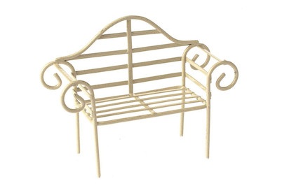 Mini-Gardening Gartenbank creme 10x4x8,