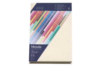 Artoz Mosaic Karten/Kuverts B6/B6 elfenbein je 10 Stück|Artoz Mosaic Karten/Kuverts B6/B6 elfenbein je 10 Stück|
