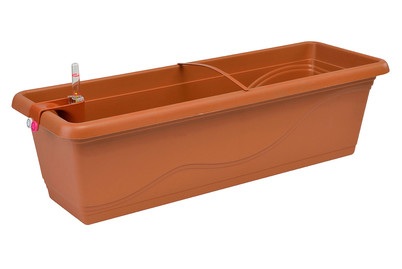 Testrut - Blumenkasten mit Bewässerungssystem Extra Line ca. 60 cm - Terra