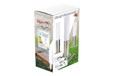 Set 3 Wegbeleuchtung LED 5W, 45cm Höhe