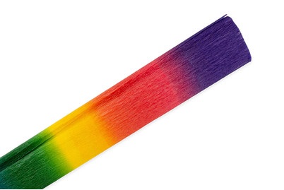 Krepppapier Regenbogen 50 cm x 2.5 m