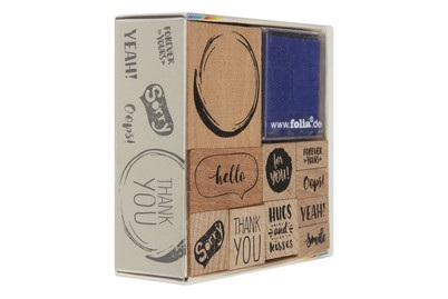 Folia Motivstempel-Set Lettering Schriftzug